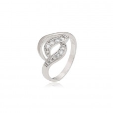 Elegants gredzens ar cirkonu , 